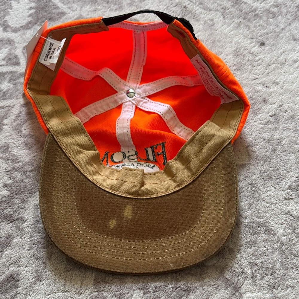 Vintage Filson Bright Orange and Brown Hat - Picture 3 of 4